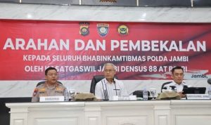 Ditbinmas Polda Jambi jalin sinergi dengan Densus 88 AT guna tingkatkan kualitas Bhabinkamtibmas cegah Intoleransi dan radikalisme.
