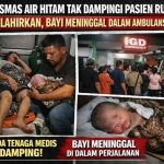 Seorang bayi perempuan diduga meninggal dunia saat proses rujukan medis dari Puskesmas Kecamatan Air Hitam menuju rumah sakit di Kabupaten Sarolangun, Selasa (10/2/2026)