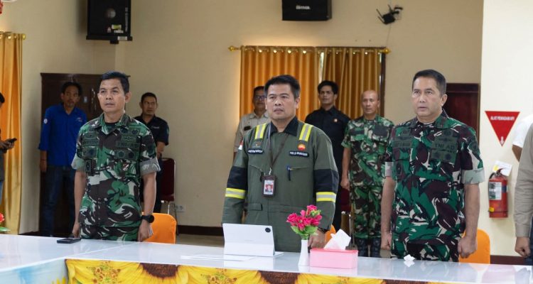 Pangdam II/TIB, Mayjen TNI Arief Gajah Mada S.E, M.M, melakukan kunjungan kerja ke fasilitas Betara Gas Plant yang dikelola oleh PetroChina International Jabung Ltd