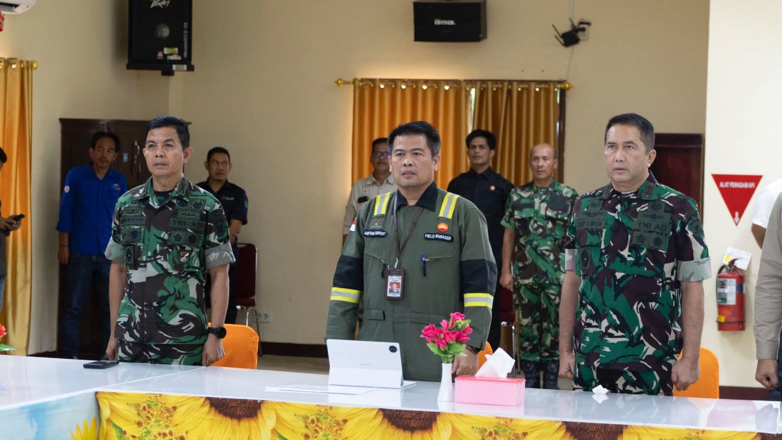 Pangdam II/TIB, Mayjen TNI Arief Gajah Mada S.E, M.M, melakukan kunjungan kerja ke fasilitas Betara Gas Plant yang dikelola oleh PetroChina International Jabung Ltd